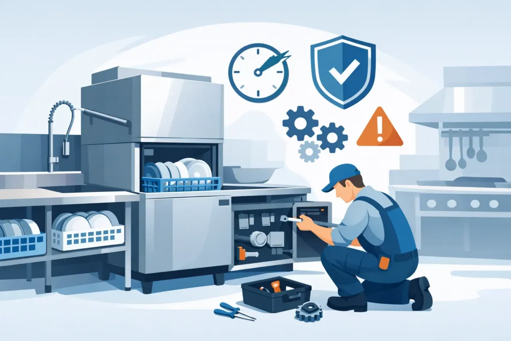 Commercial Dishwasher Repair: Protect Uptime