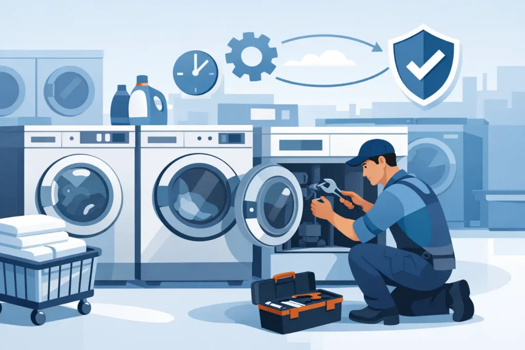 Commercial Laundry Equipment Repair That Protects Uptime