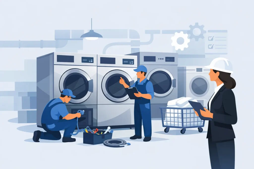 Commercial Washer Installation Service That Lasts