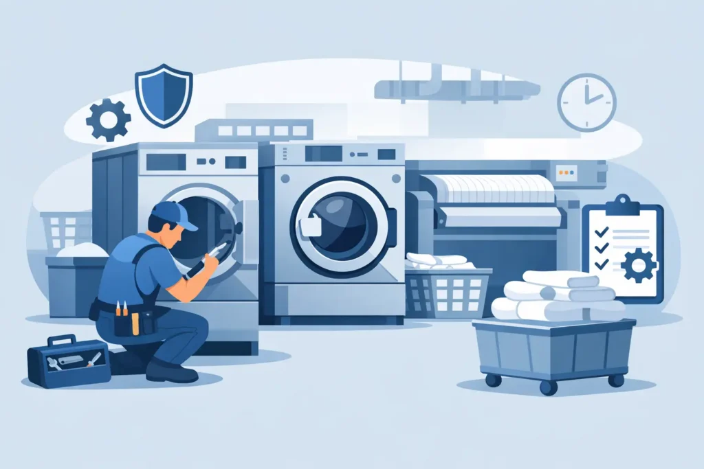 Commercial Washer Repair Protects Laundry Uptime