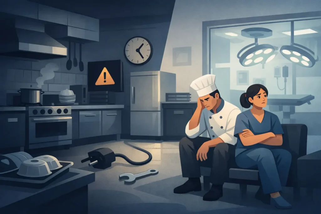 Hospital Kitchen Downtime Example in 90 Minutes