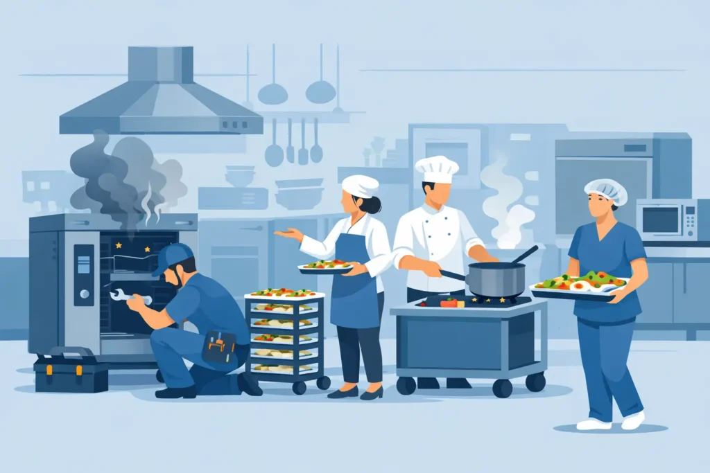 Hospital Kitchen Recovery When Equipment Fails