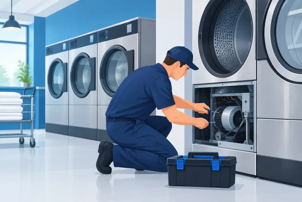 Laundromat Dryer Repair Service That Protects Uptime