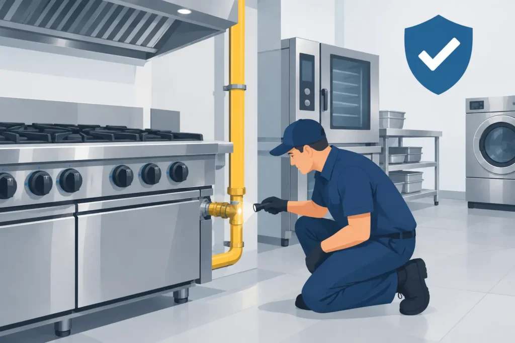 Test Kitchen Gas Connections: Safety Before Service